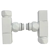 Вентиль запорный Ника SG 01CH0405/2 (НИКА) бел.м. RAL9016 угловой квадратный 3/4" x 1/2" г/ш