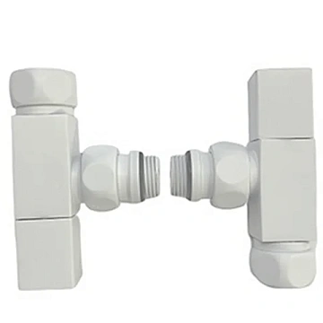 Вентиль запорный Ника SG 01CH0405/2 (НИКА) бел.м. RAL9016 угловой квадратный 3/4" x 1/2" г/ш
