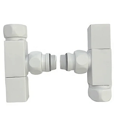 Вентиль запорный Ника SG 01CH0405/2 (НИКА) бел.м. RAL9016 угловой квадратный 3/4" x 1/2" г/ш