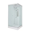 Душевая кабина DTO LK815GM+EL с гидромассажем и электрикой(80х80х215), низкий поддон(15см), профиль хром, стекло матовое(5мм) Душевая кабина DTO LK815GM+EL с гидромассажем и электрикой(80х80х215), низкий поддон(15см), профиль хром, стекло матовое(5мм)