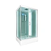 Душевая кабина DTO D229SLED(120х90х220) средний поддон(27), профиль хром, стекло матовое(4мм)