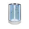 Душевая кабина DTO D278SLED(80х80х220) средний поддон(27см), профиль хром, стекло матовое(4мм)