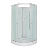 Душевая кабина DTO LM901N5 без крыши(100х100х200), низкий поддон(15см), профиль хром, стекло матовое(5мм)