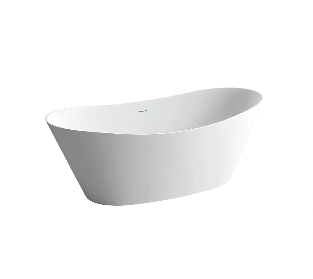 Ванна из искусственного камня Vincea VBT-4S08MW 1700x780x620 Solid Surface белый матовый — Изображение 6