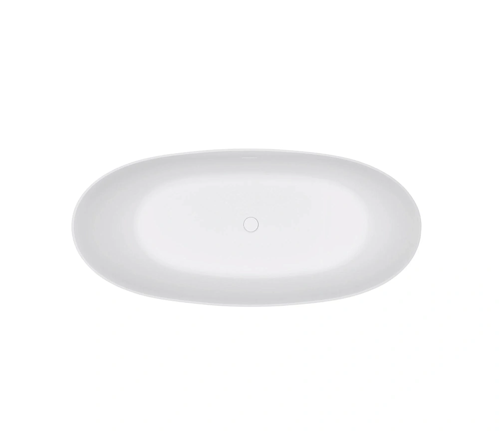 Ванна из искусственного камня Vincea VBT-4S08MW 1700x780x620 Solid Surface белый матовый — Изображение 7