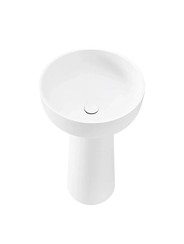 Раковина Vincea VBS-4SP02MW 480x480x850 из искусственного камня, напольная, белый матовый Раковина Vincea VBS-4SP02MW 480x480x850 из искусственного камня, напольная, белый матовый