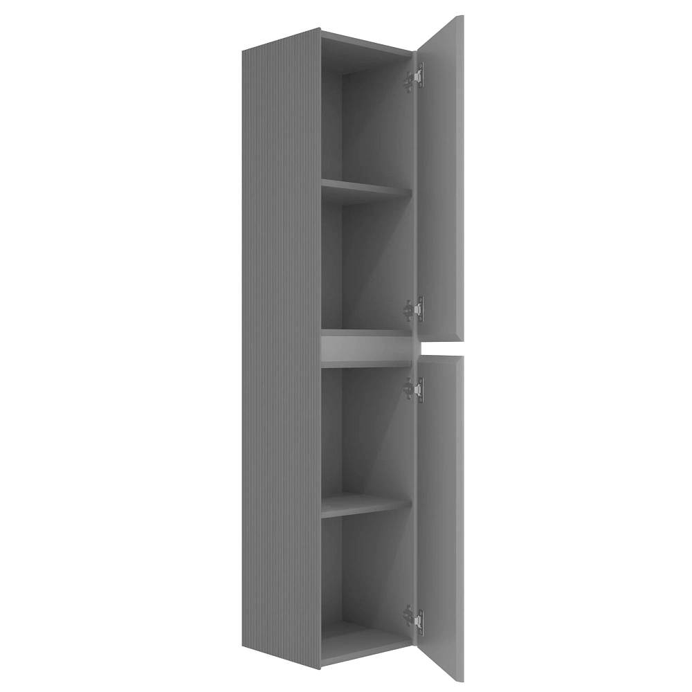 Шкаф-пенал Vincea Welle VSC-2WL150MG подвесной, 1500x350x300, серый матовый — Изображение 3