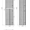 Шкаф-пенал Vincea Welle VSC-2WL150MG подвесной, 1500x350x300, серый матовый Шкаф-пенал Vincea Welle VSC-2WL150MG подвесной, 1500x350x300, серый матовый