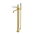 Смеситель для ванны Boheme Stick 129-MG-MR-GR напольный MATT GOLD MRAMOR GREY Смеситель для ванны Boheme Stick 129-MG-MR-GR напольный MATT GOLD MRAMOR GREY