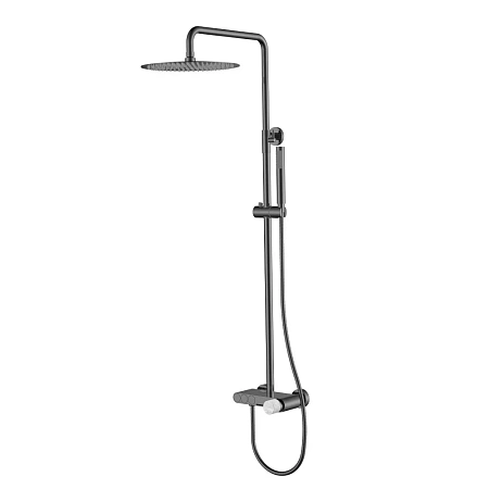 Душевая система Boheme Stick 128-SGM-MR-GR SHINE GUN METAL MRAMOR GREY