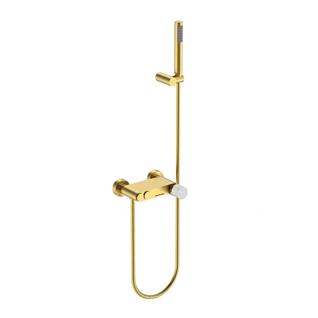 Смеситель для ванны Boheme Stick 123-MG-MR-GR MATT GOLD MRAMOR GREY