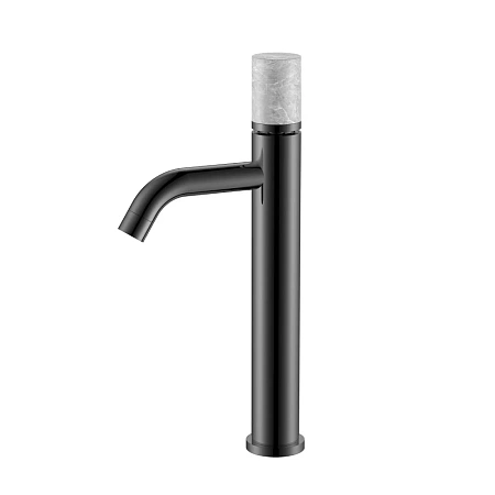 Смеситель для раковины Boheme Stick 122-SGM-MR-GR SHINE GUN METAL MRAMOR GREY