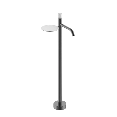 Смеситель для ванны Boheme Stick 120-GM-MR-GR напольный GUN METAL MRAMOR GREY Смеситель для ванны Boheme Stick 120-GM-MR-GR напольный GUN METAL MRAMOR GREY