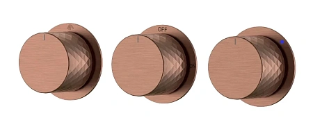 Смеситель для душа Boheme STICK DIAMOND 124-3-BRB.1 BRUSHED BRONZE 3-х проходной встраиваемый Смеситель для душа Boheme STICK DIAMOND 124-3-BRB.1 BRUSHED BRONZE 3-х проходной встраиваемый