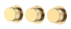 Смеситель для душа Boheme STICK DIAMOND 124-3-G.1 GOLD 3-х проходной встраиваемый