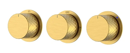 Смеситель для душа Boheme STICK DIAMOND 124-3-MG.1 MATT GOLD 3-х проходной встраиваемый Смеситель для душа Boheme STICK DIAMOND 124-3-MG.1 MATT GOLD 3-х проходной встраиваемый
