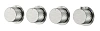 Смеситель для душа Boheme STICK DIAMOND 124-T-5-NB.1 NICKEL BRUSH с термостатом, 5-проходной встраиваемый