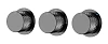 Смеситель для душа Boheme STICK DIAMOND 124-3-SGM.1 SHINE GUN METAL 3-х проходной встраиваемый
