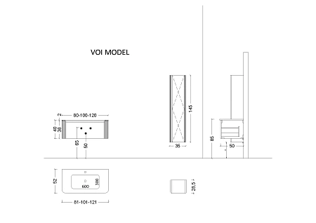 Тумба под раковину Armadi Art VOI 100 см 782-100-SF-D STONEFINISH DAPHNE Тумба под раковину Armadi Art VOI 100 см 782-100-SF-D STONEFINISH DAPHNE