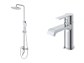 Комплект смесителей BelBagno AURORA-VSCM/LVM-CRM хром Комплект смесителей BelBagno AURORA-VSCM/LVM-CRM хром