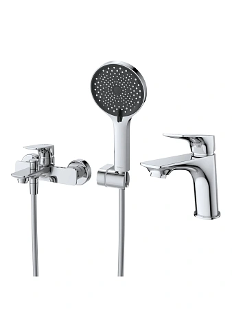 Комплект смесителей BelBagno MARINO-VASM/LVM-CRM хром Комплект смесителей BelBagno MARINO-VASM/LVM-CRM хром