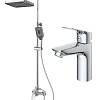 Комплект смесителей BelBagno DUE-DOCM/LVM-CRM хром Комплект смесителей BelBagno DUE-DOCM/LVM-CRM хром