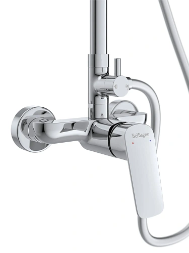 Комплект смесителей BelBagno DUE-DOCM/LVM-CRM хром Комплект смесителей BelBagno DUE-DOCM/LVM-CRM хром