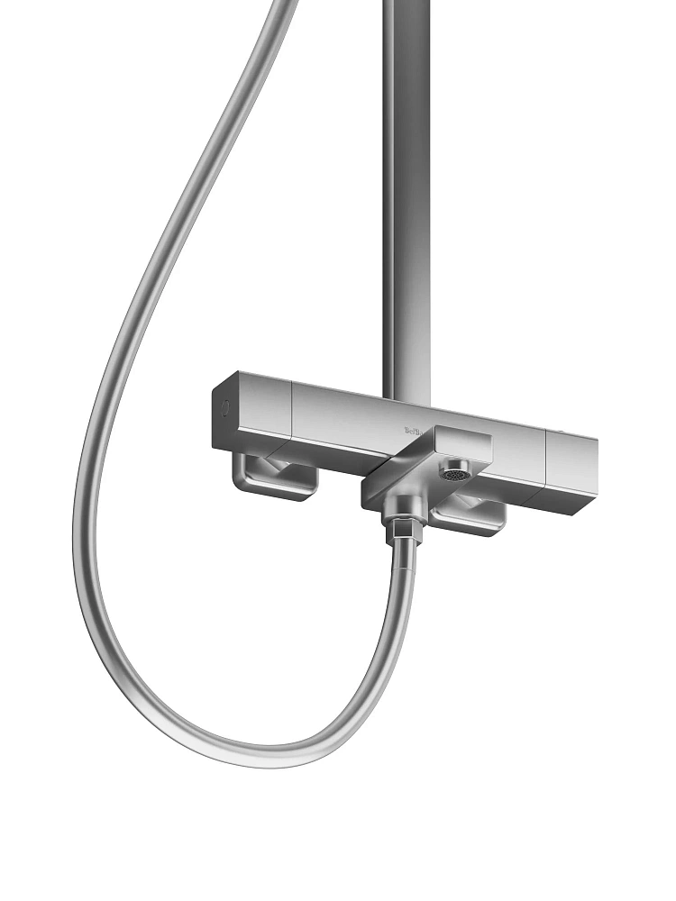 Душевая система BelBagno KRAFT-VSCM-T-IN с термостатом и изливом сатин — Изображение 6
