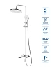 Душевая система BelBagno ALBANO-VSCM-CRM хром Душевая система BelBagno ALBANO-VSCM-CRM хром