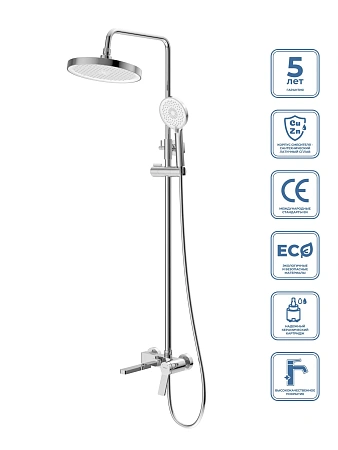 Душевая система BelBagno ALBANO-VSCM-CRM хром Душевая система BelBagno ALBANO-VSCM-CRM хром
