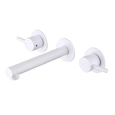 Смеситель для раковины ABBER Emotion AF88121W скрытого монтажа белый матовый