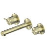 Смеситель для раковины ABBER Emotion 316 AF88121BG-M для раковины скрытого монтажа, брашированное золото
