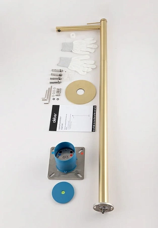 Смеситель для раковины ABBER Emotion 316 AF8843BG напольный брашированное золото Смеситель для раковины ABBER Emotion 316 AF8843BG напольный брашированное золото