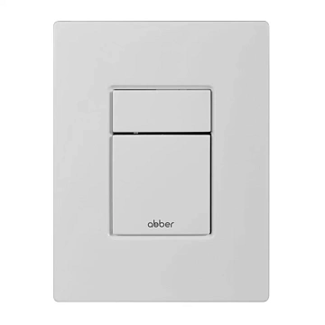 Клавиша смыва ABBER AC0123MW пневматическая, белая матовая
