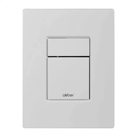 Клавиша смыва ABBER AC0123MW пневматическая, белая матовая Клавиша смыва ABBER AC0123MW пневматическая, белая матовая