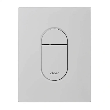 Клавиша смыва ABBER AC0124MW пневматическая, белая матовая