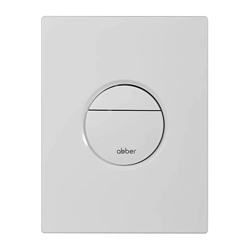 Клавиша смыва ABBER AC0126MW пневматическая, белая матовая