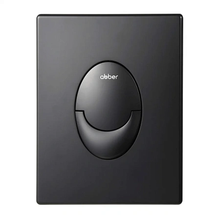 Клавиша смыва ABBER AC0125MB пневматическая, черная матовая Клавиша смыва ABBER AC0125MB пневматическая, черная матовая