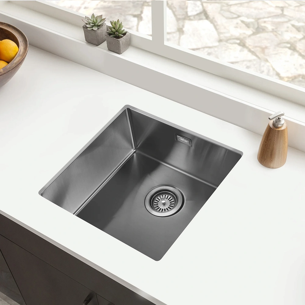 Кухонная мойка ABBER Wasser Kreis AF2195GM оружейная сталь — Изображение 3