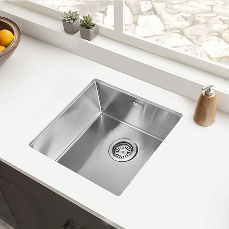 Кухонная мойка ABBER Wasser Kreis AF2195ST сталь Кухонная мойка ABBER Wasser Kreis AF2195ST сталь