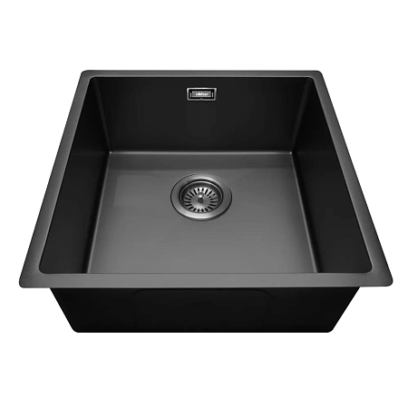 Кухонная мойка ABBER Wasser Kreis AF2195MB черная матовая Кухонная мойка ABBER Wasser Kreis AF2195MB черная матовая