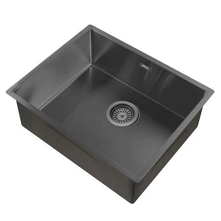 Кухонная мойка ABBER Wasser Kreis AF2196GM оружейная сталь Кухонная мойка ABBER Wasser Kreis AF2196GM оружейная сталь