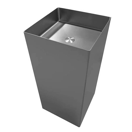 Раковина напольная ABBER Wasser Kreis AF2413GM оружейная сталь Раковина напольная ABBER Wasser Kreis AF2413GM оружейная сталь