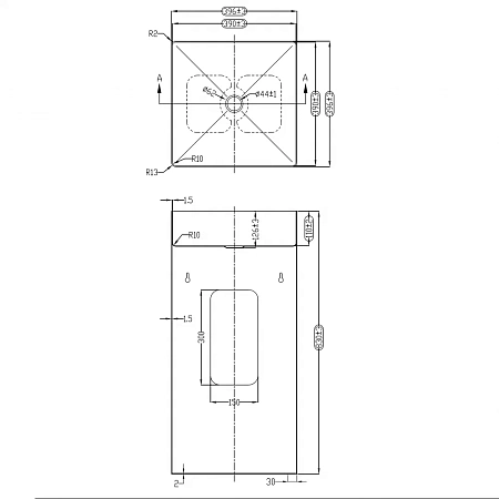 Раковина напольная ABBER Wasser Kreis AF2413MB черная матовая Раковина напольная ABBER Wasser Kreis AF2413MB черная матовая