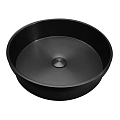 Раковина ABBER Wasser Kreis AF2408MB встраиваемая сверху, черная матовая Раковина ABBER Wasser Kreis AF2408MB встраиваемая сверху, черная матовая
