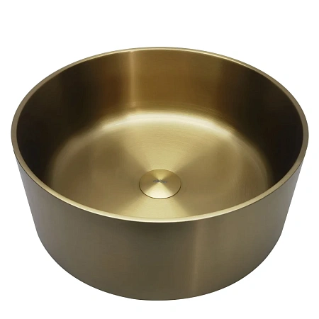 Раковина ABBER Wasser Kreis AF2407MG накладная, золото матовое Раковина ABBER Wasser Kreis AF2407MG накладная, золото матовое