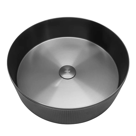 Раковина ABBER Wasser Kreis AF2411GM накладная, оружейная сталь Раковина ABBER Wasser Kreis AF2411GM накладная, оружейная сталь