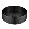 Раковина ABBER Wasser Kreis AF2411MB накладная, черная матовая Раковина ABBER Wasser Kreis AF2411MB накладная, черная матовая