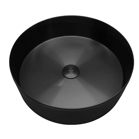 Раковина ABBER Wasser Kreis AF2411MB накладная, черная матовая Раковина ABBER Wasser Kreis AF2411MB накладная, черная матовая