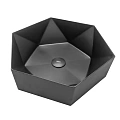 Раковина ABBER Wasser Kreis AF2406MB накладная, черная матовая Раковина ABBER Wasser Kreis AF2406MB накладная, черная матовая